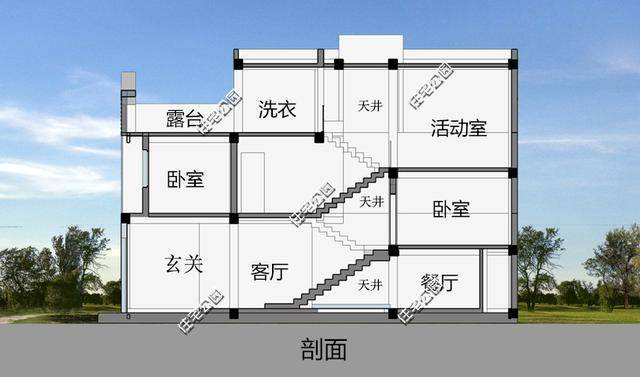 5米乘15米自建房图纸图片