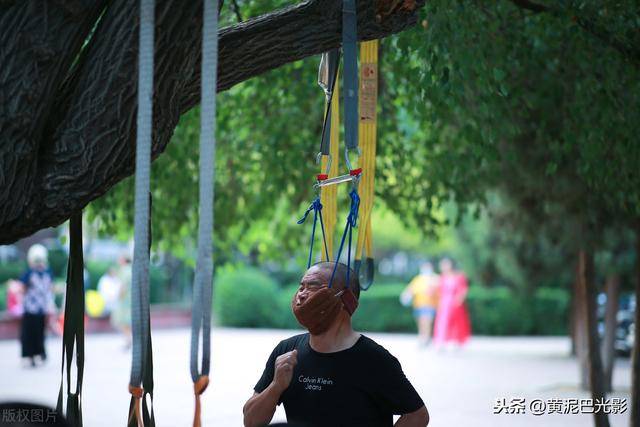 沈阳1棵大树上"吊满"许多大爷,知情人说这有名堂,看是啥_脖子