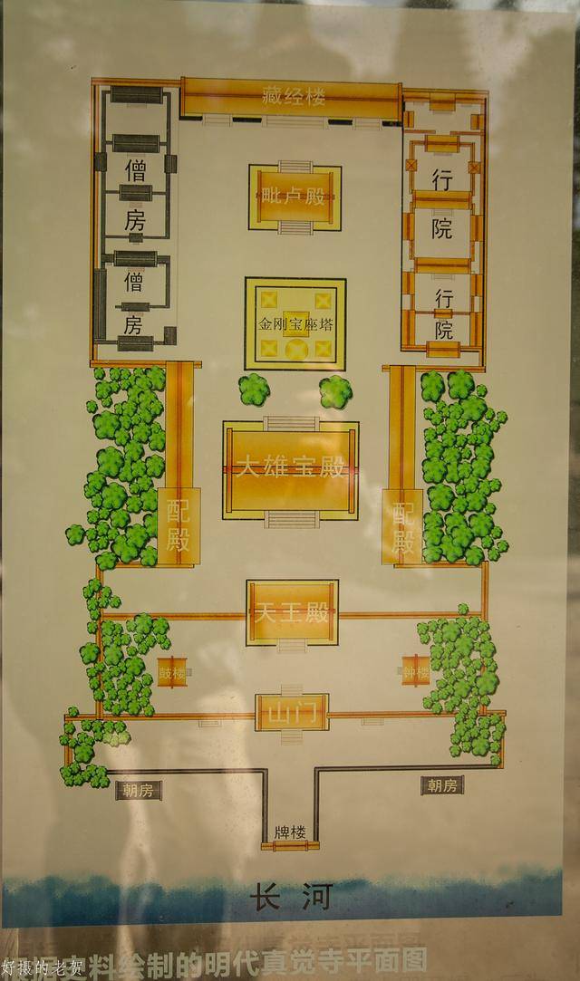 寺院布局平面图图片
