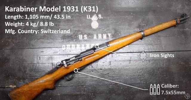 瑞士k31步枪刺刀图片