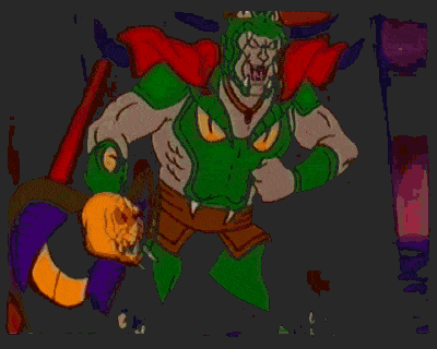 邪灵从新回到了能量形态,莱萨魔失去了对他的控制.莱萨魔逃