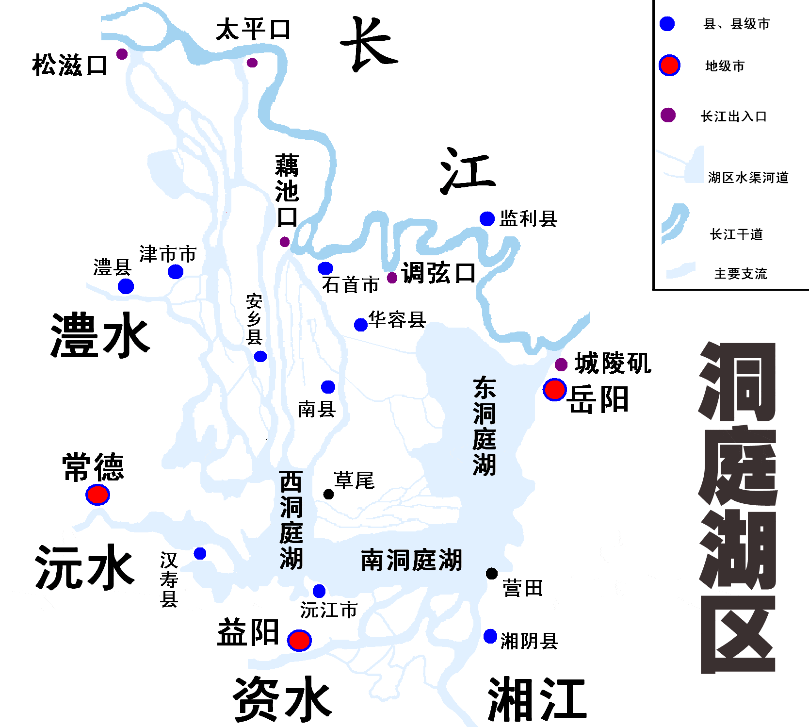 湖南主要河流分布图图片