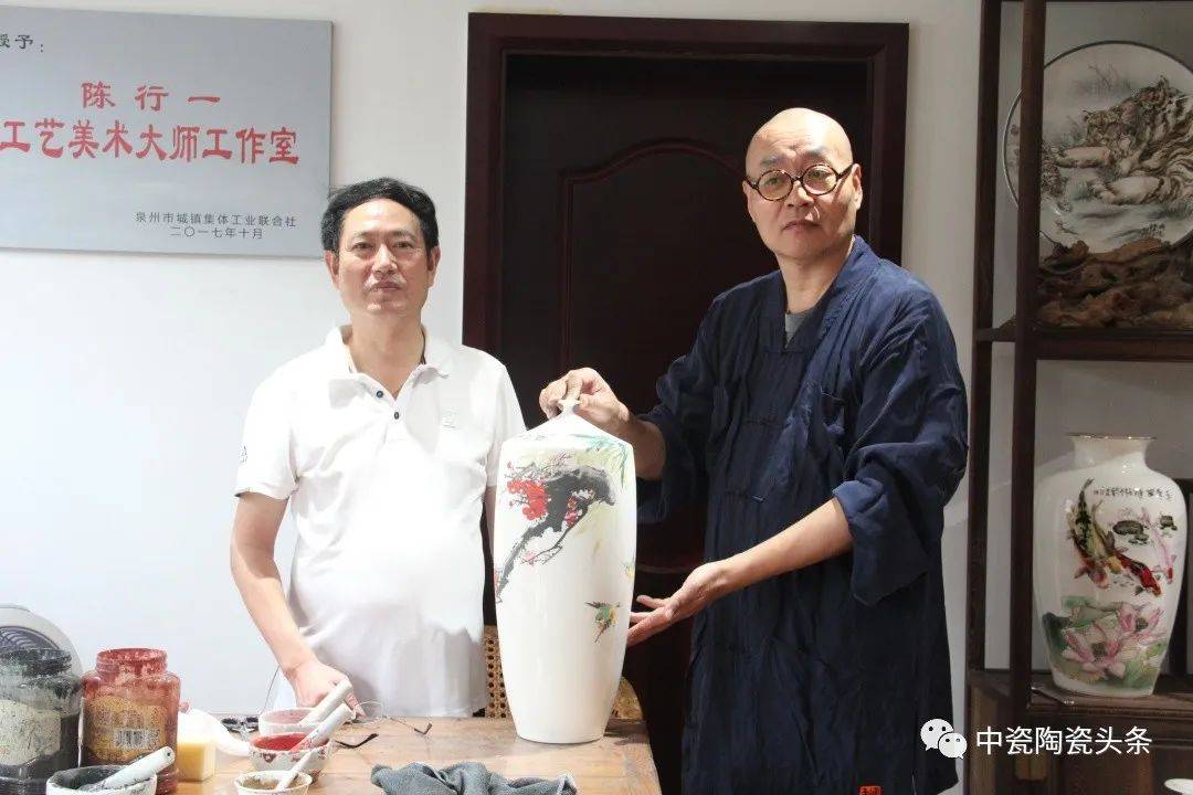 释延年法师与陈行一大师为德化当下的瓷绘艺术提供更多可能性_作品