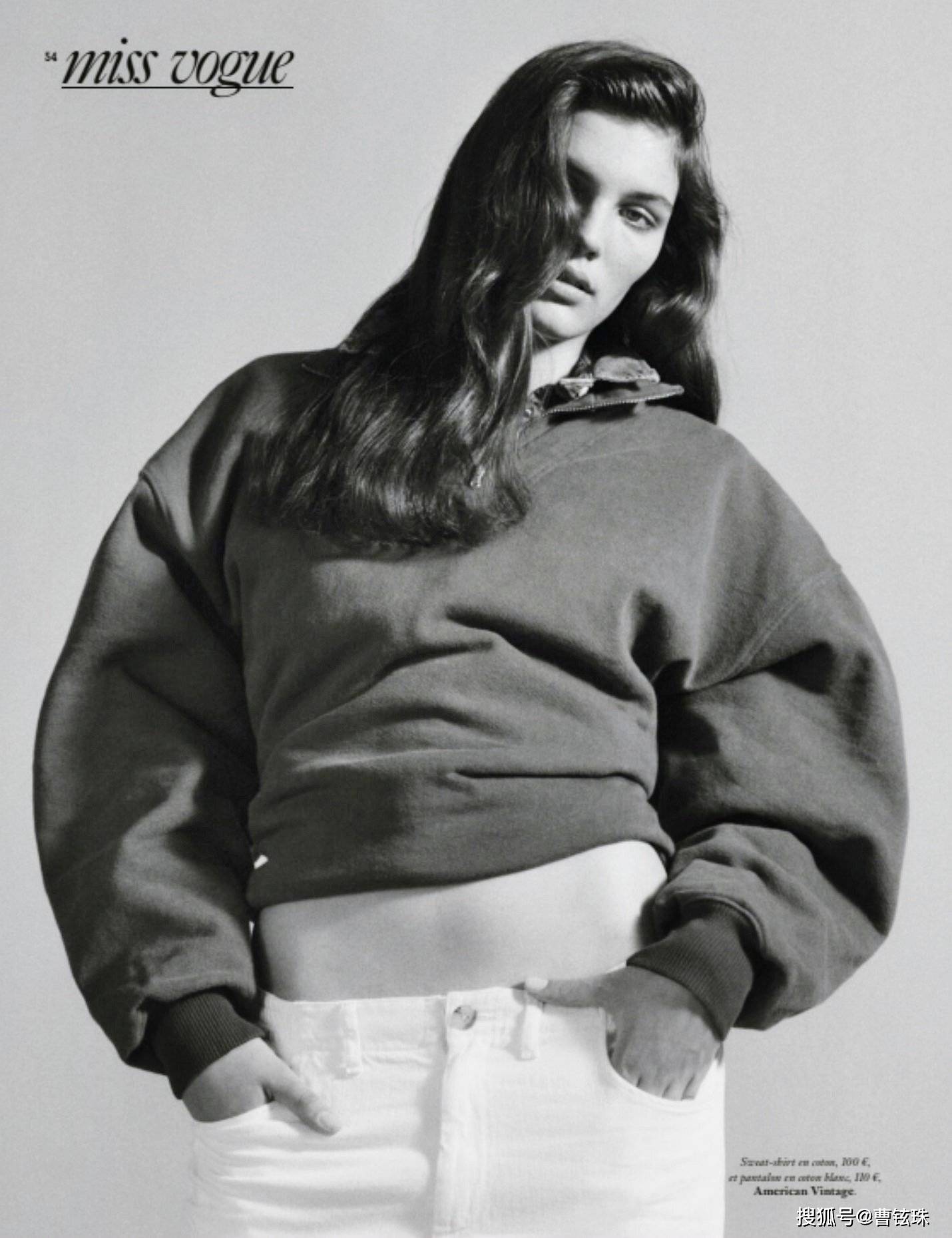 美国超模罗拉·尼康,巴黎《vogue》美国复古风摄影