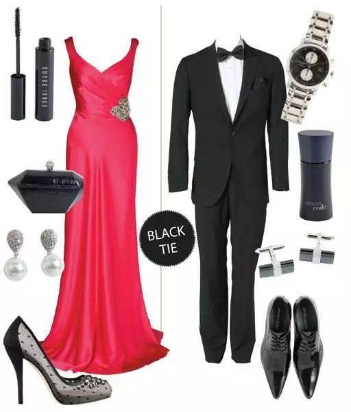 是正式的晚宴着装.