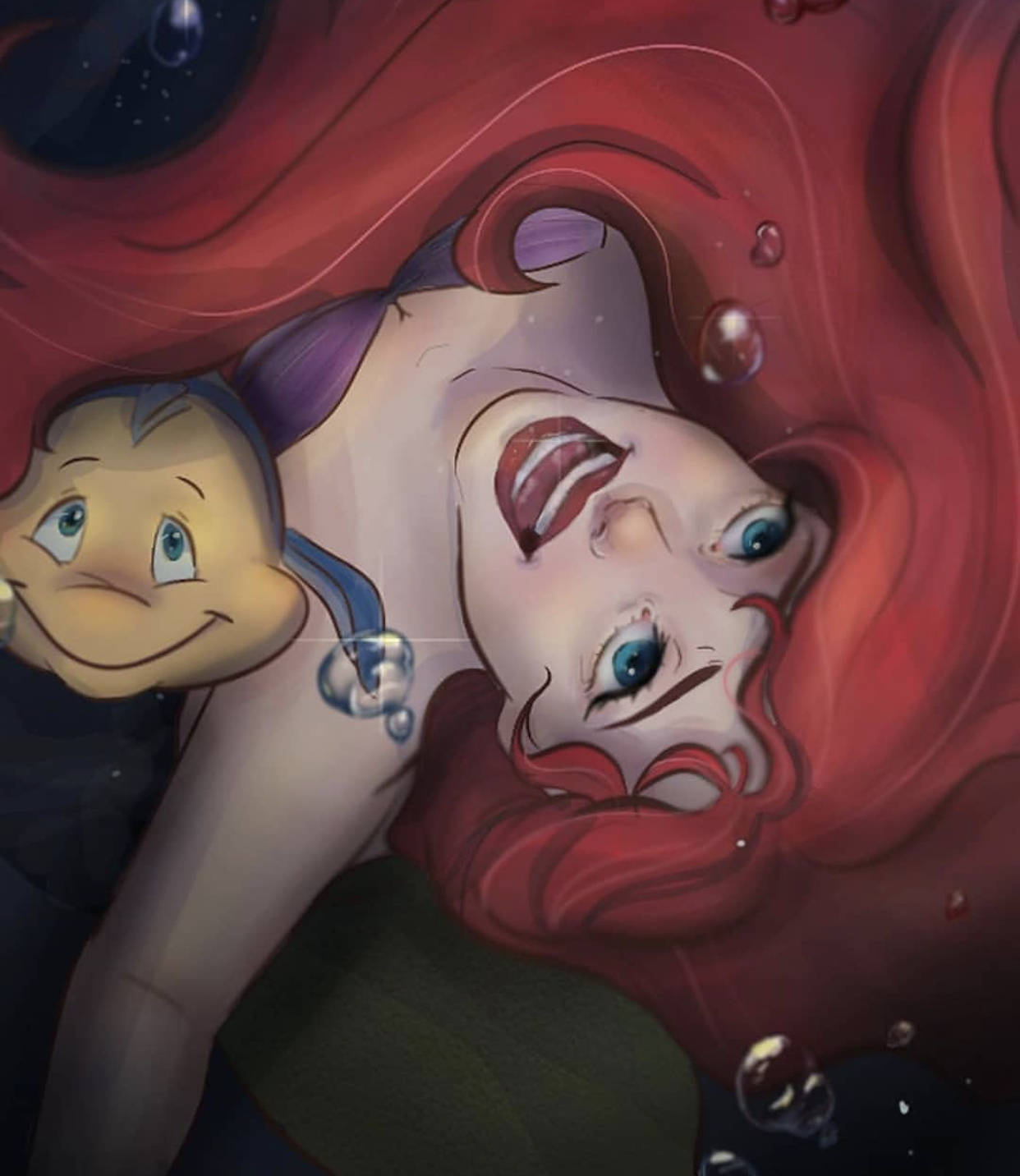 原创蜡笔彩绘下的q版迪士尼公主,吃可爱多长大,也没有这么软萌呀!