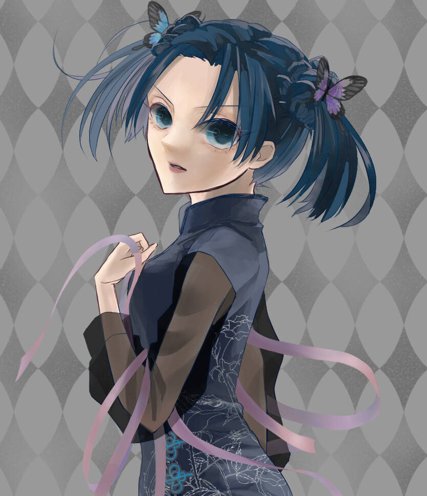 鬼灭之刃蝶屋四美穿上旗袍蝴蝶忍百看不厌香奈乎又美又飒