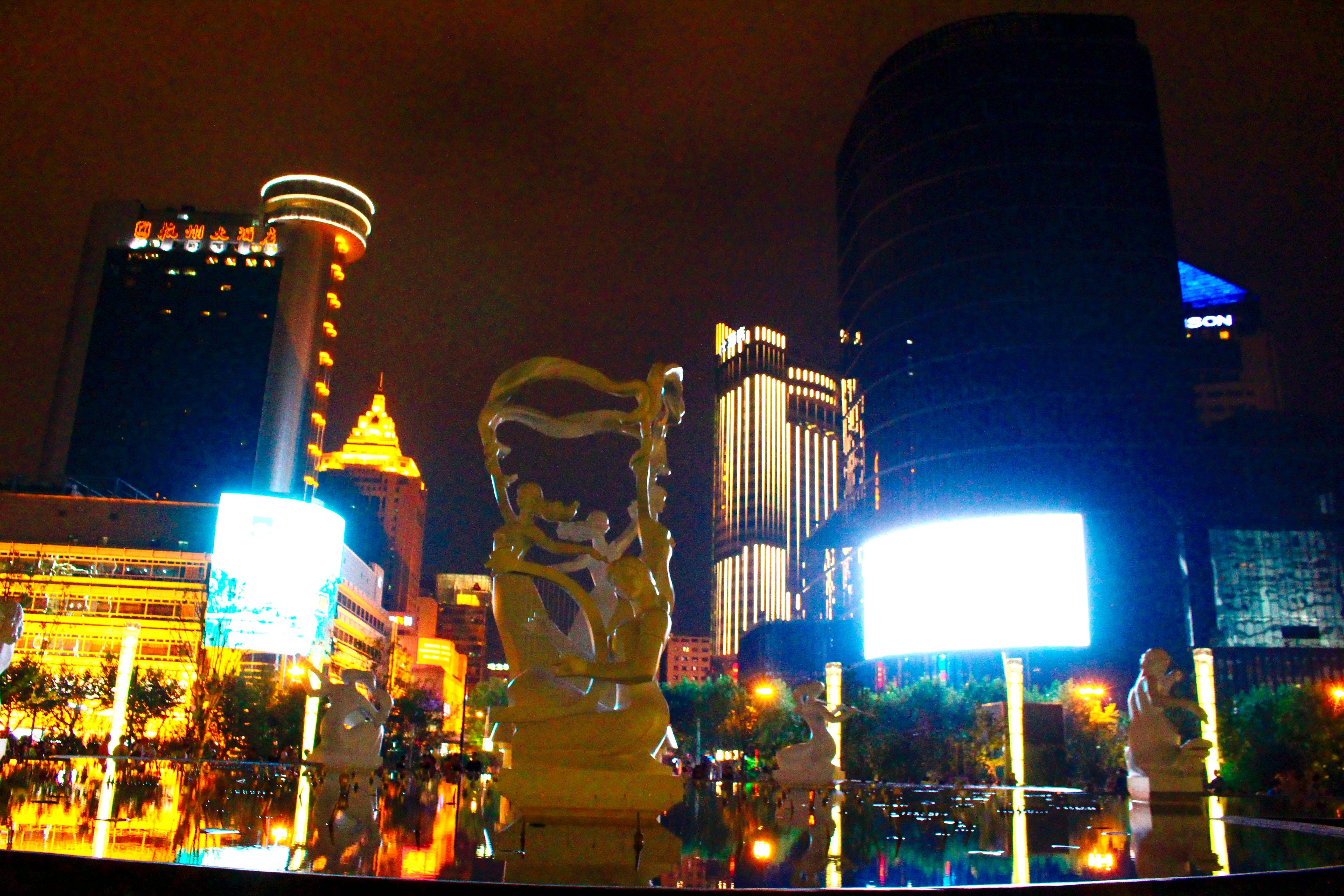 武林广场夜景图片
