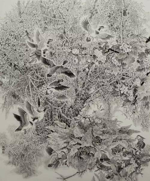 工写交辉相映成趣孙林作品赏析