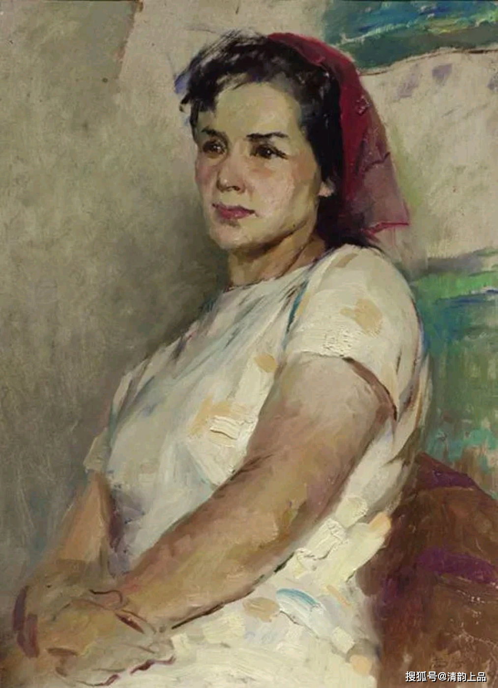 中国当代著名油画家尚丁油画作品欣赏