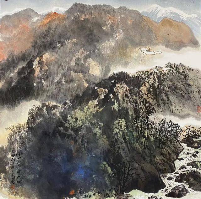 「祖国山河,如诗如画」2020 万鼎 大幅创作