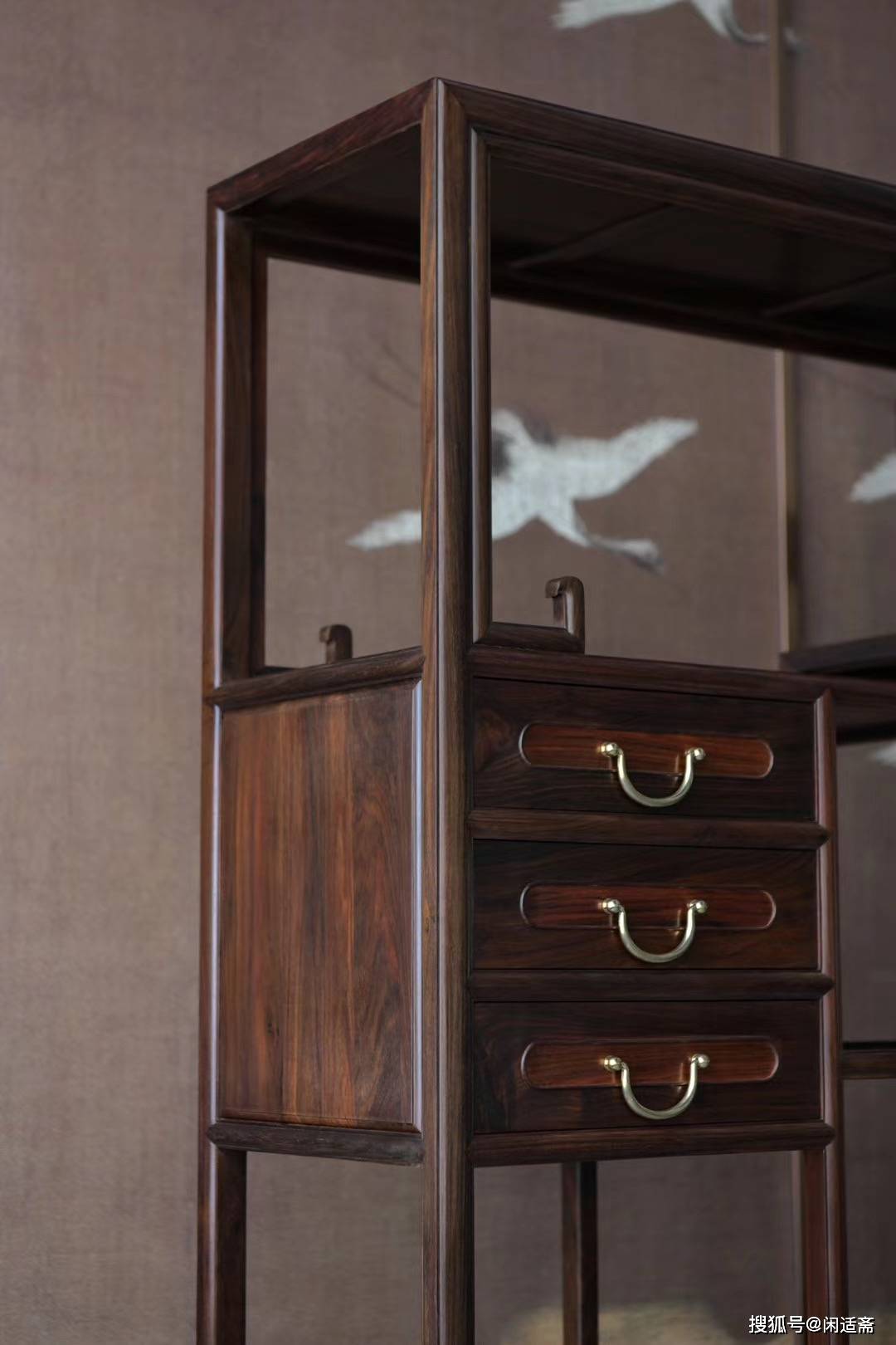 大红酸枝,多宝博古架,红木家具