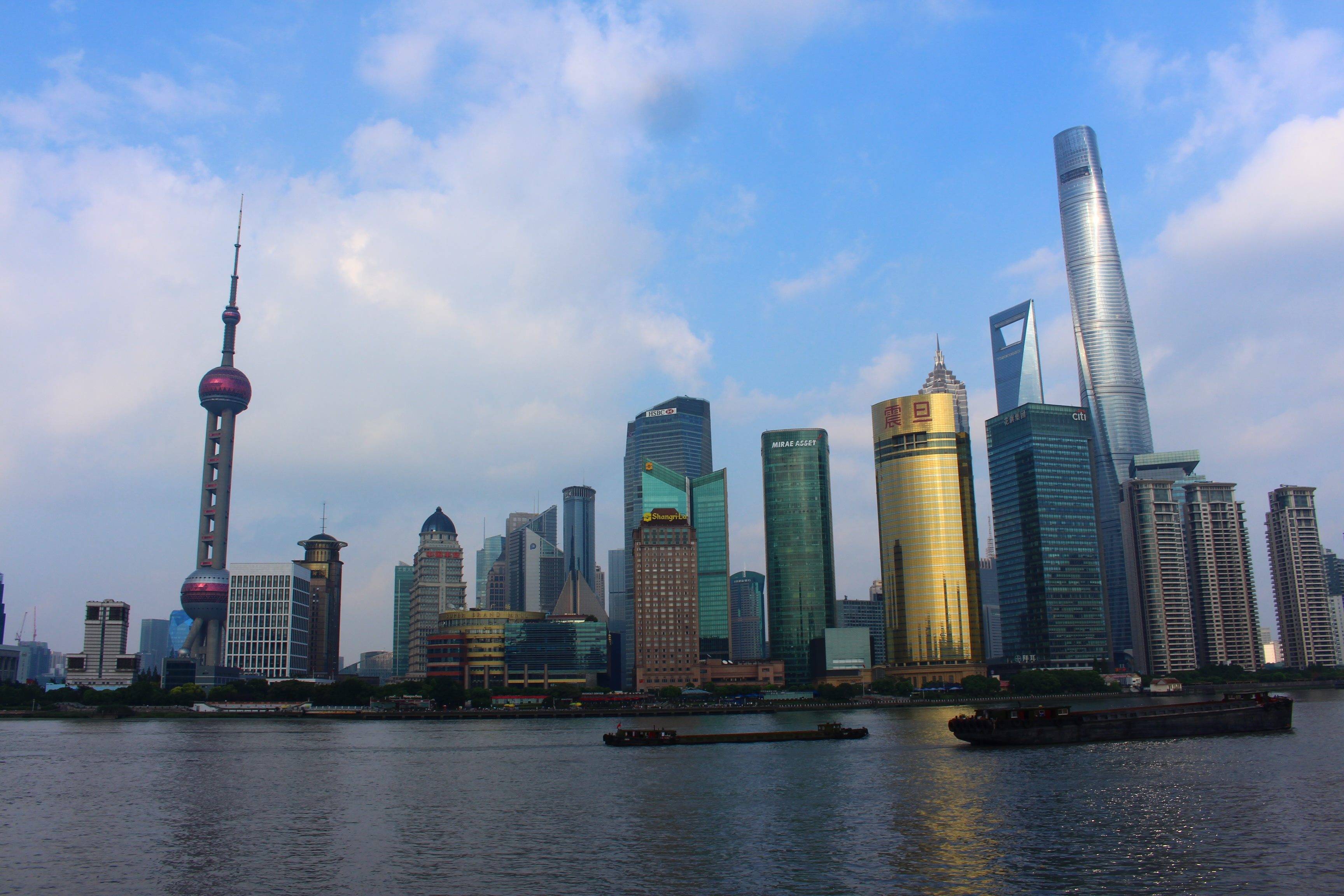 上海浦东新区与外滩风光