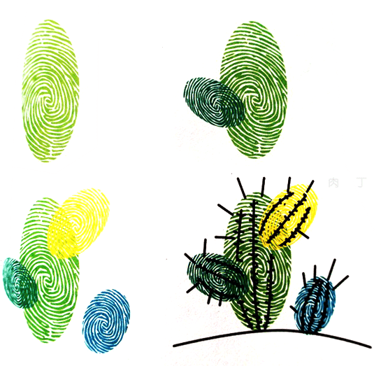 简单好玩的指印画,快和孩子一起来脑洞吧!