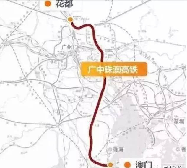 广中珠澳高铁线路图图片