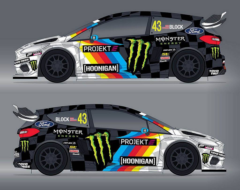 ken block最新战车,嘉年华erx纯电拉力赛车,613匹马力