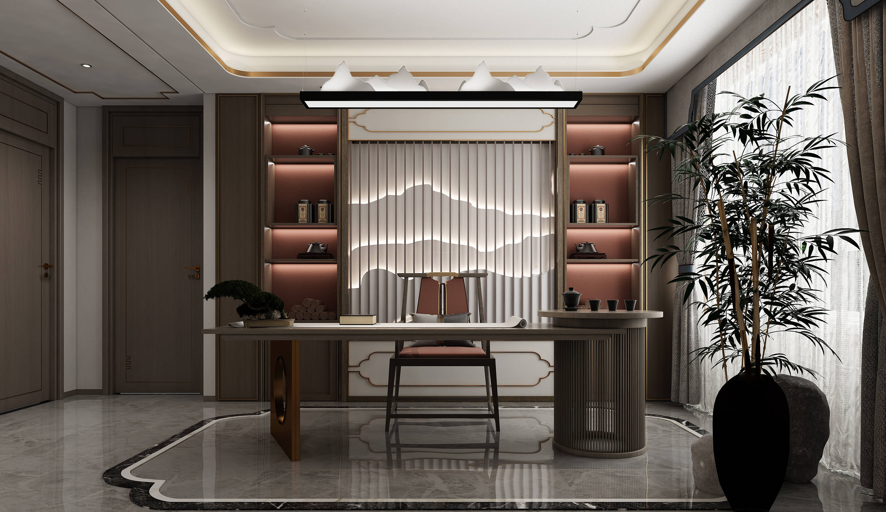 银川新房装修案例 中式轻奢 探索现代住宅新生活