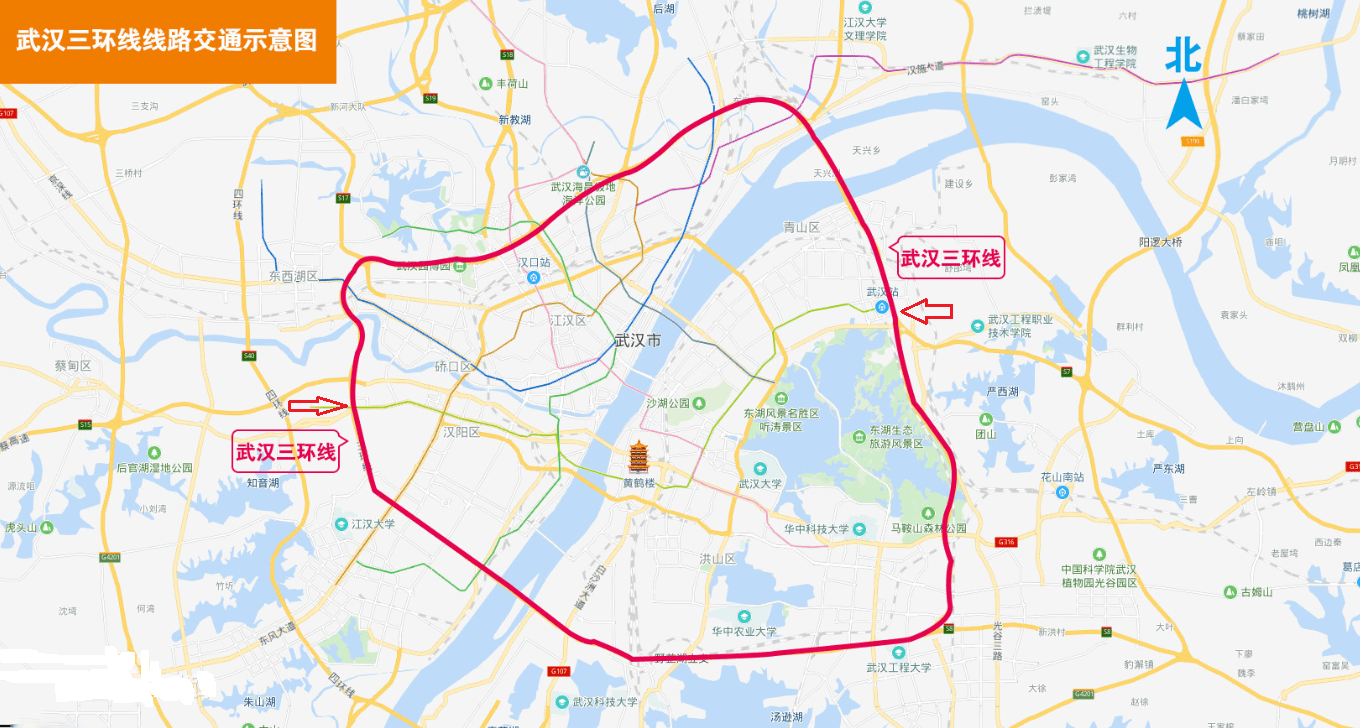 武汉2.5环规划线路图片