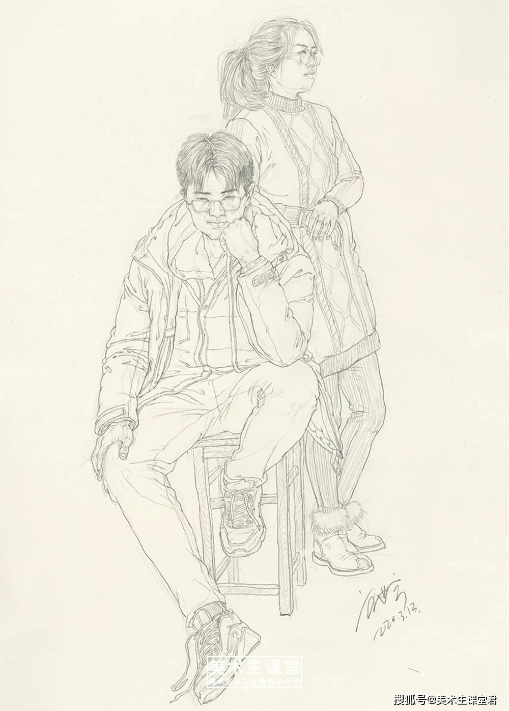 【刘世宇】全国速写名师丨速写教学范画及讲解