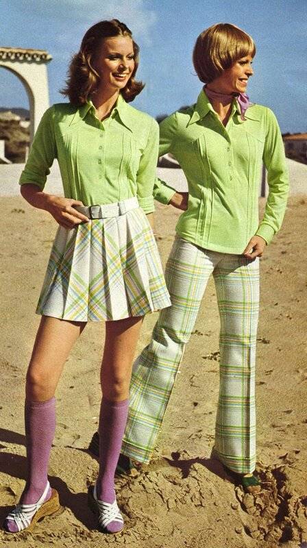 七十年代老照片:欧美时尚的"迷你裙"