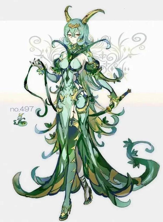 "娘化版"的妙蛙种子给人一种很时尚的感觉,这位少