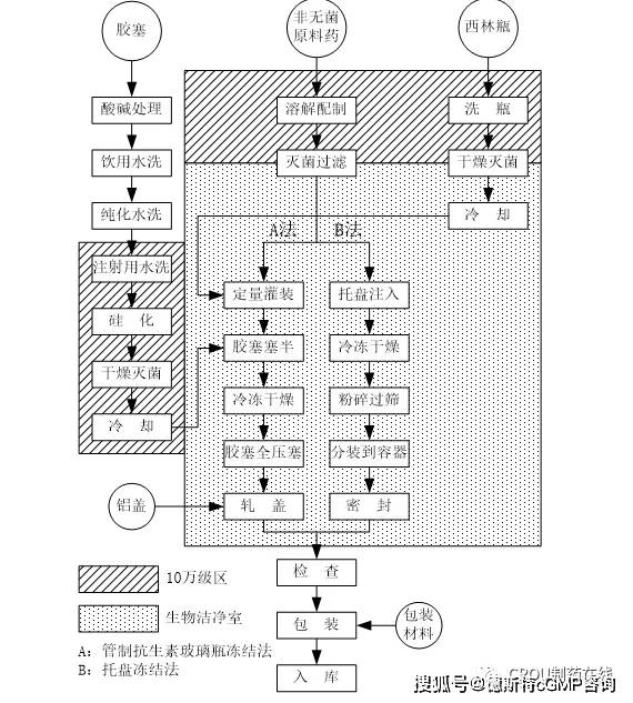 常見藥品生產典型工藝流程框圖