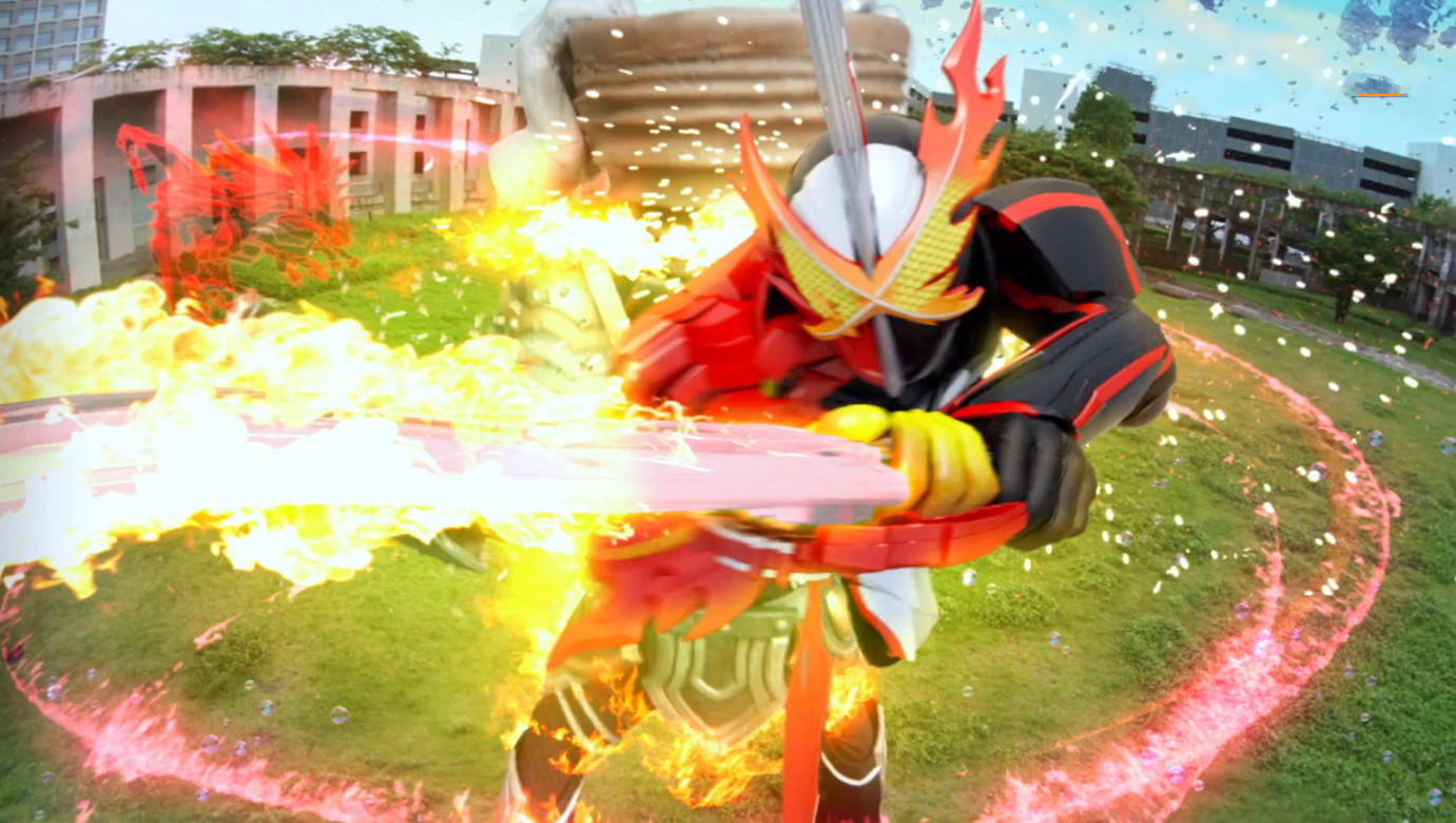 原创假面骑士saber首秀大招,这次竟然不玩骑士踢,战队视感特效炸裂