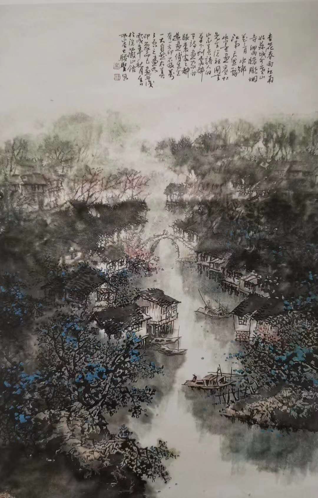 (吴骏圣先生画作)欣闻十月中下旬骏圣先生将在泰州美术馆举办个人画展