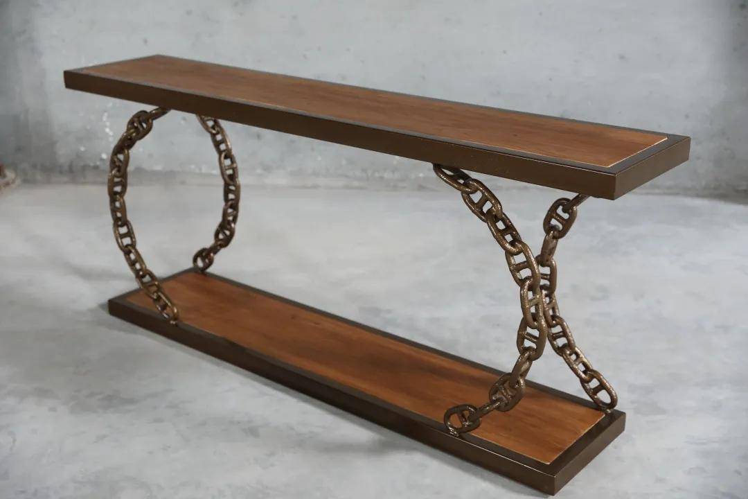 水落坡木作诞生记之手工锻打铁木餐桌