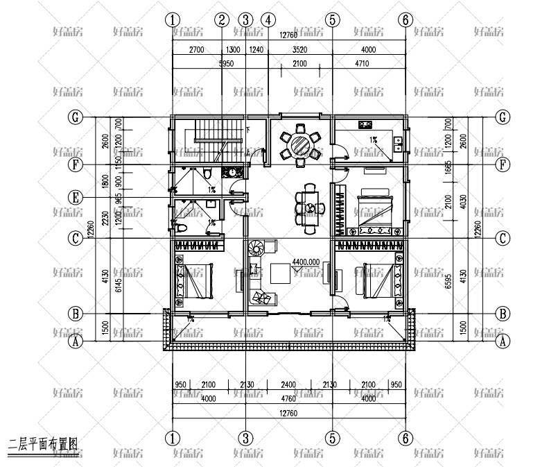 12米×10米農村建房設計圖