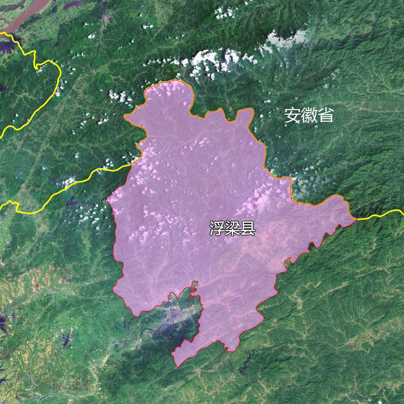 原創6張地形圖快速瞭解江西省景德鎮各市轄區縣市