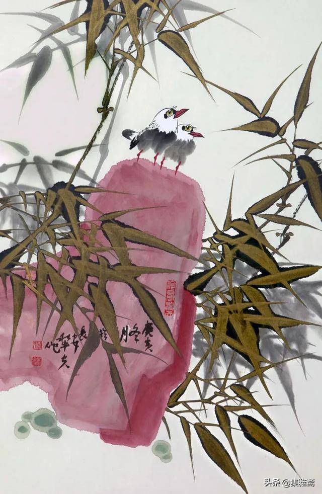 原创犁夫擅的金墨花鸟画风格独特名扬海内外