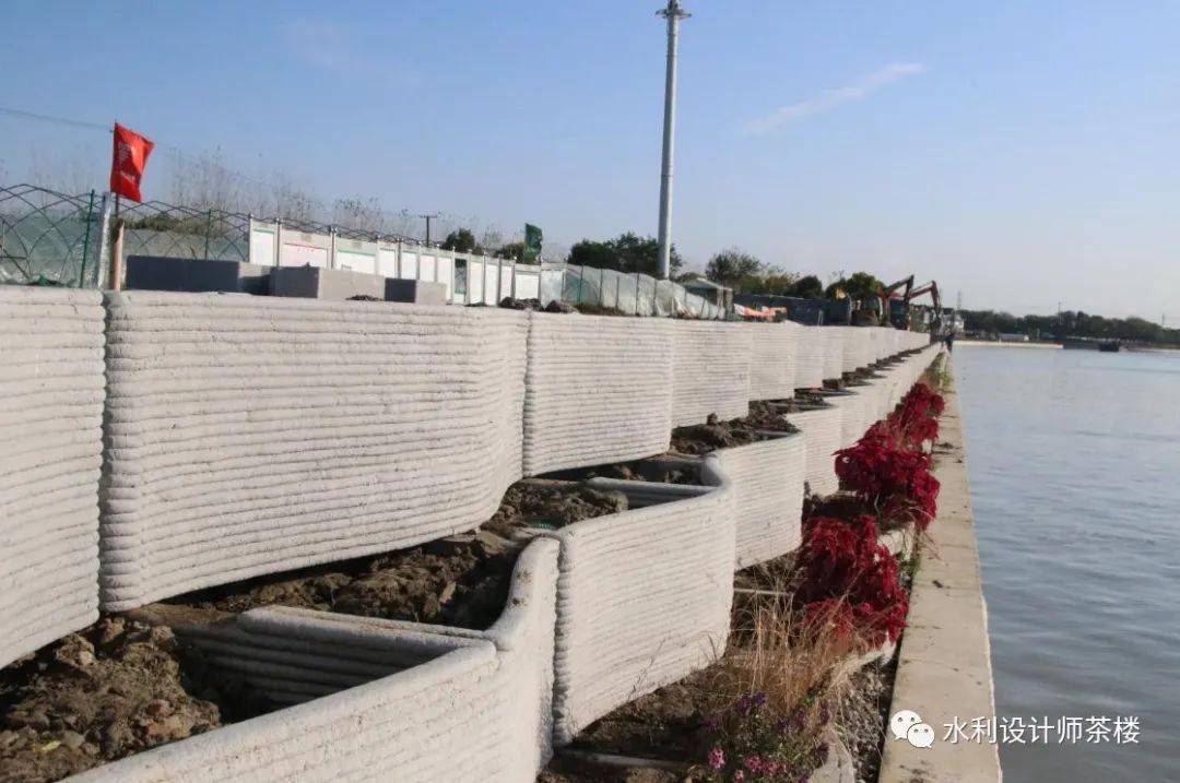 黑科技全国首例水利施工现场3d打印防汛墙