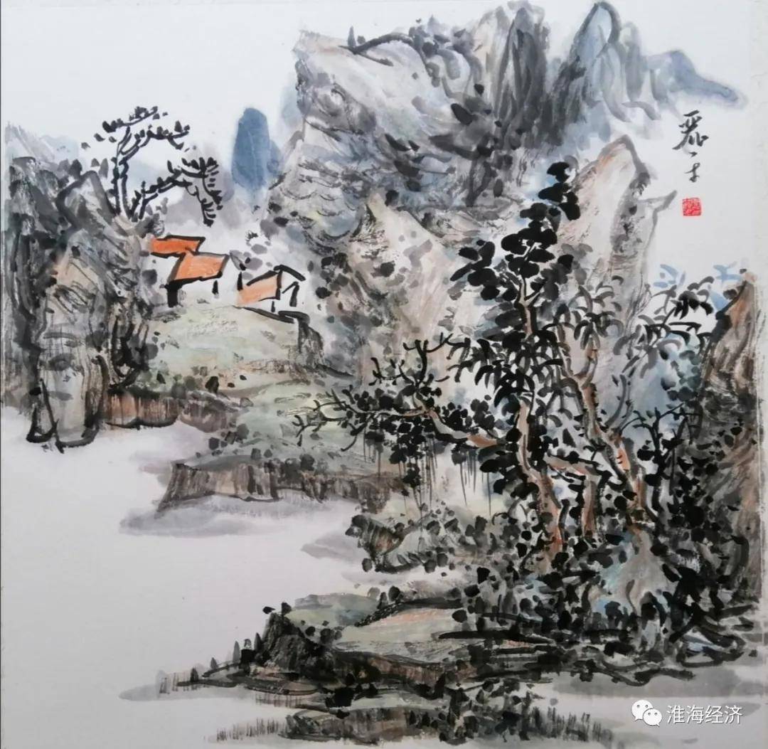 山西平顺人,安徽省美术家协会会员,中原中国画研究院山水画专职画家