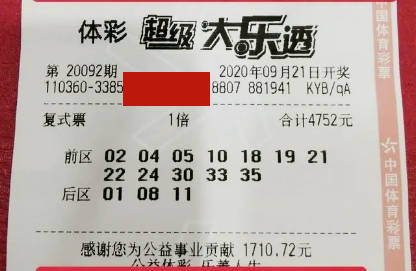 體彩大樂透20092期曬票精選數字精心抉擇僅供參考