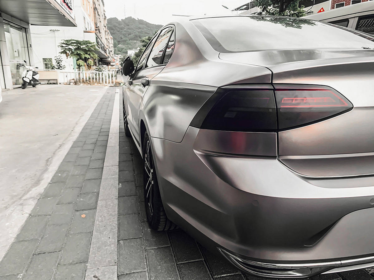 大众凌度车身改色电光战斗灰rg瑞集改色膜福建龙岩