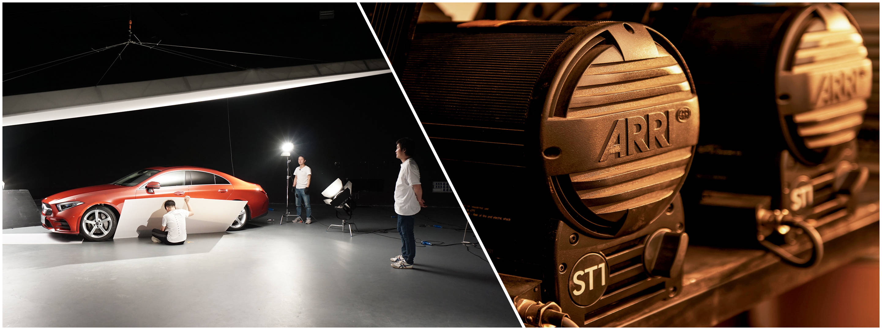 同时在北京,上海,广州三地都拥有超大规模的广告级专业摄影棚,而