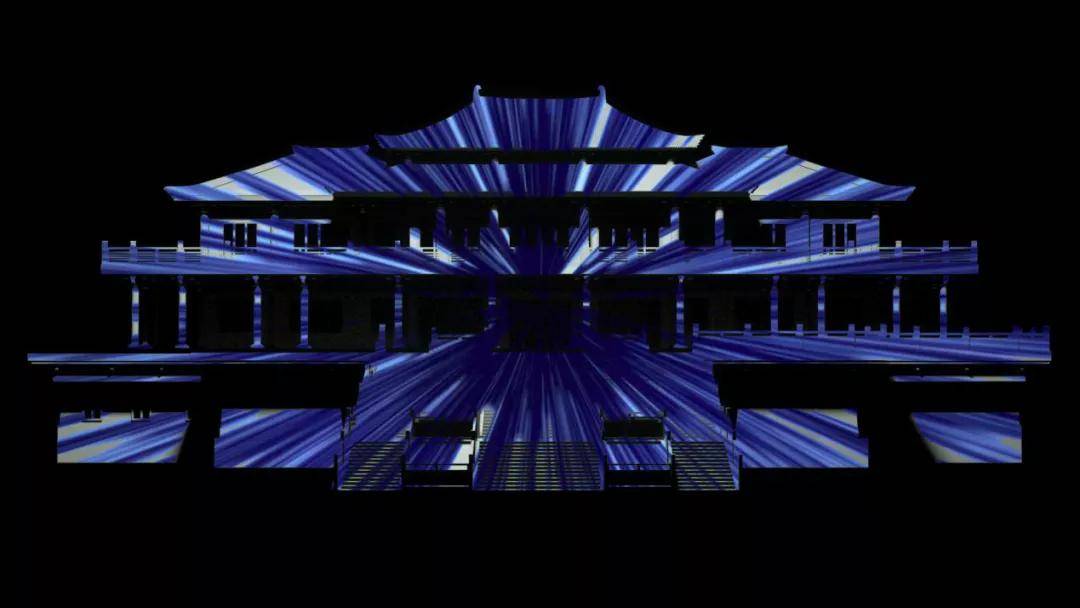 此次3d建筑投影秀由来自上海的新媒体艺术国际天团操刀主创,以汉梁独