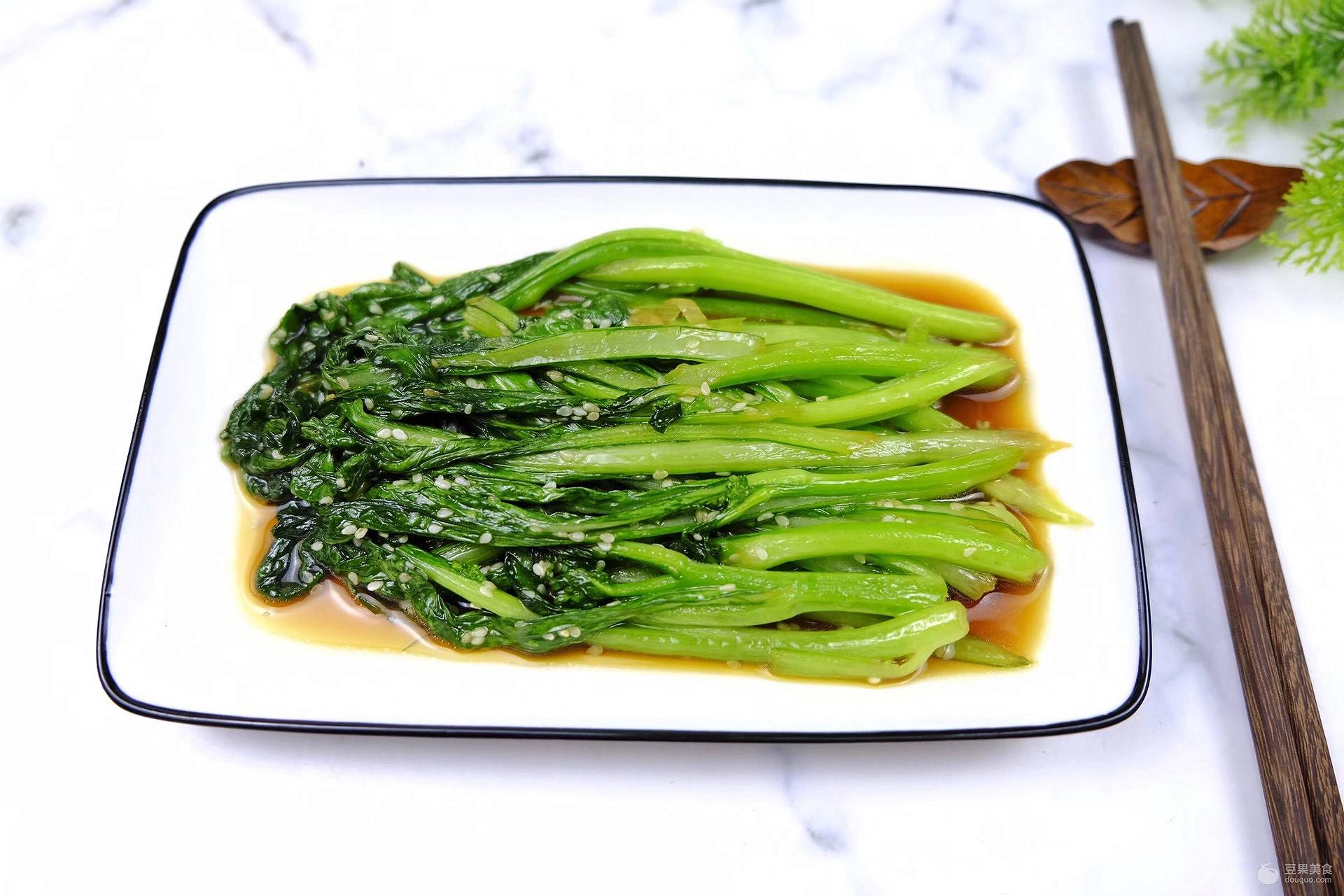 餐桌上的春日限定#芝麻菜心经典菜式,百吃不厌的素食菜.