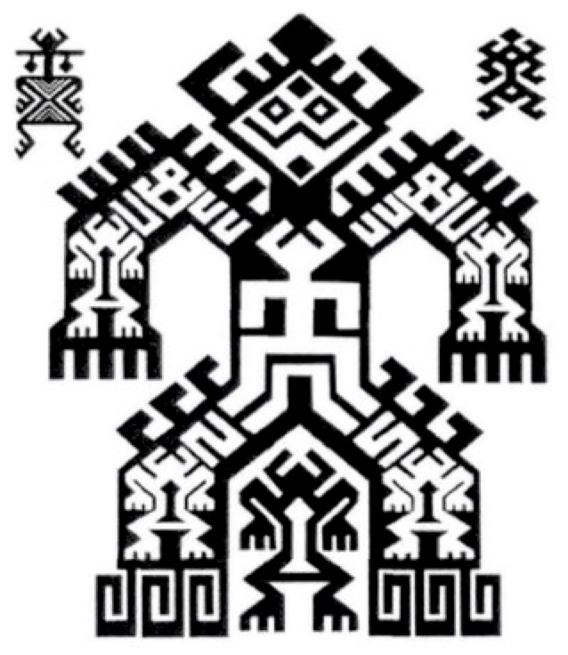 大力神纹,其中填满了人纹.