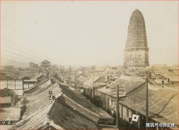 锦州古塔老照片图片