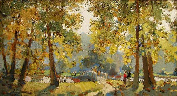 看看大师画的油画风景每一幅都能吸引到你