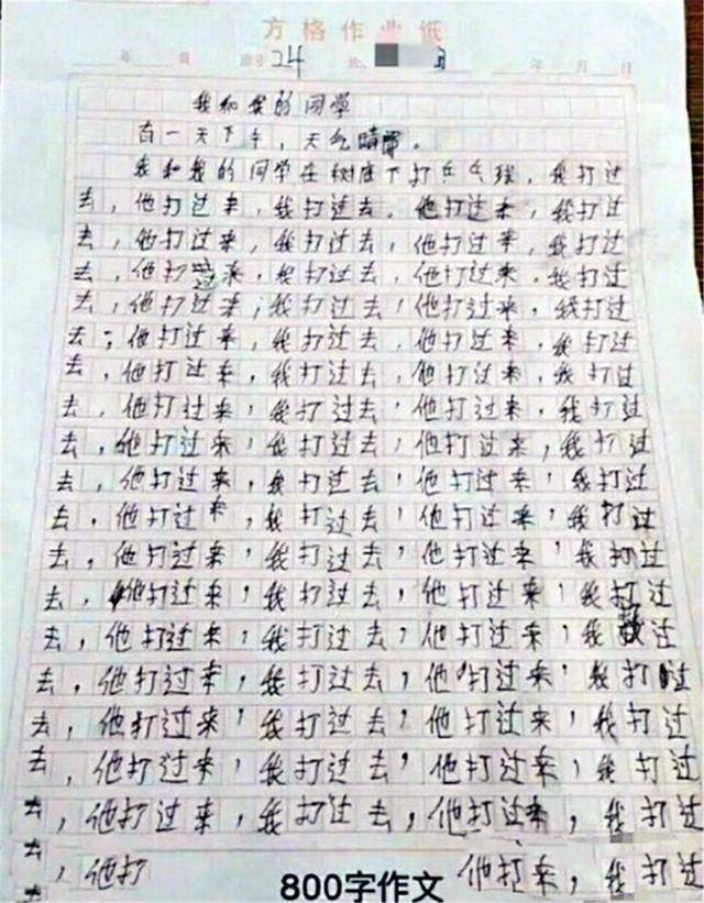 作业是写一篇800字的作文