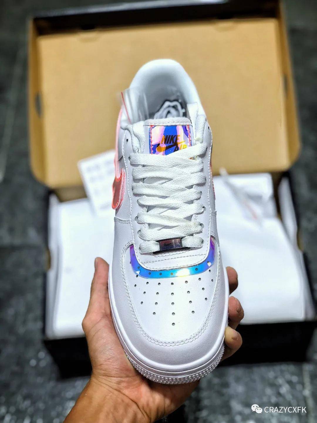 耐克炫彩镭射魔术贴 air force 1 good game lol 英雄联盟 s10 空军