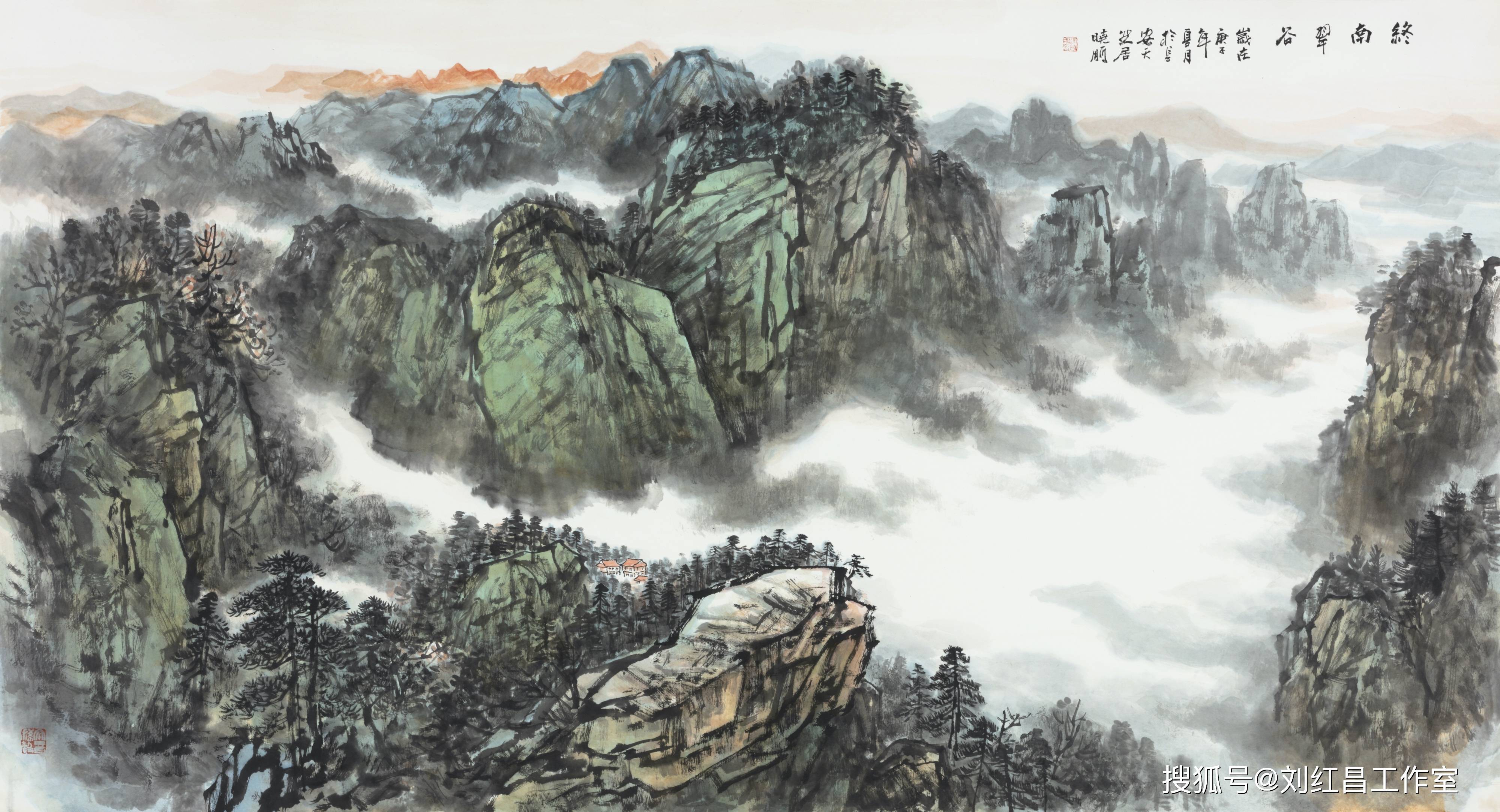 著名山水画家李晓鹏2020设色山水新作欣赏_手机搜狐网