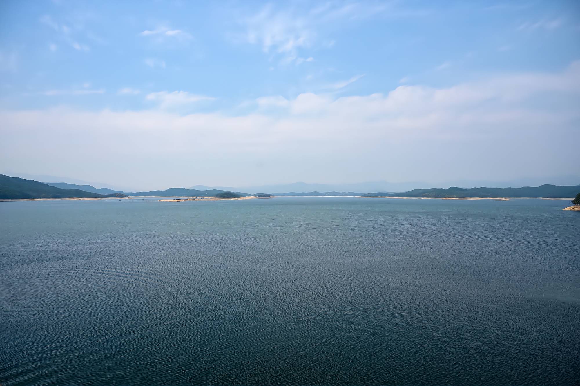 花亭湖,安徽太湖县第一大湖,景色可与杭州千岛湖相媲美