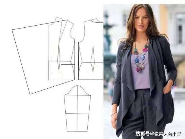 外套|俊美人台小董/国外大牌服装纸样及裁剪图整理推荐