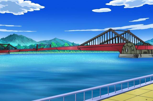 宝可梦场景介绍帆巴市的象征性建筑帆巴吊桥