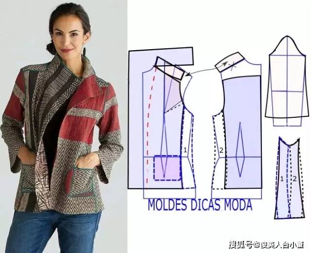 外套|俊美人台小董/国外大牌服装纸样及裁剪图整理推荐