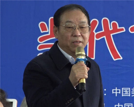 大厂书画协会会长鲁培新,大使,外交部礼宾司司长秦丽 策展人 执行馆长